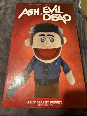 Ash vs Evil Dead Ashy Slashy Puppet Prop Replica - Blue/Brown. Appropriate 17+
